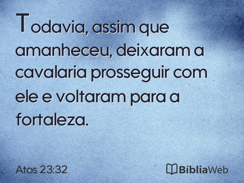 Atos 23:32 em imagem para compartilhar
