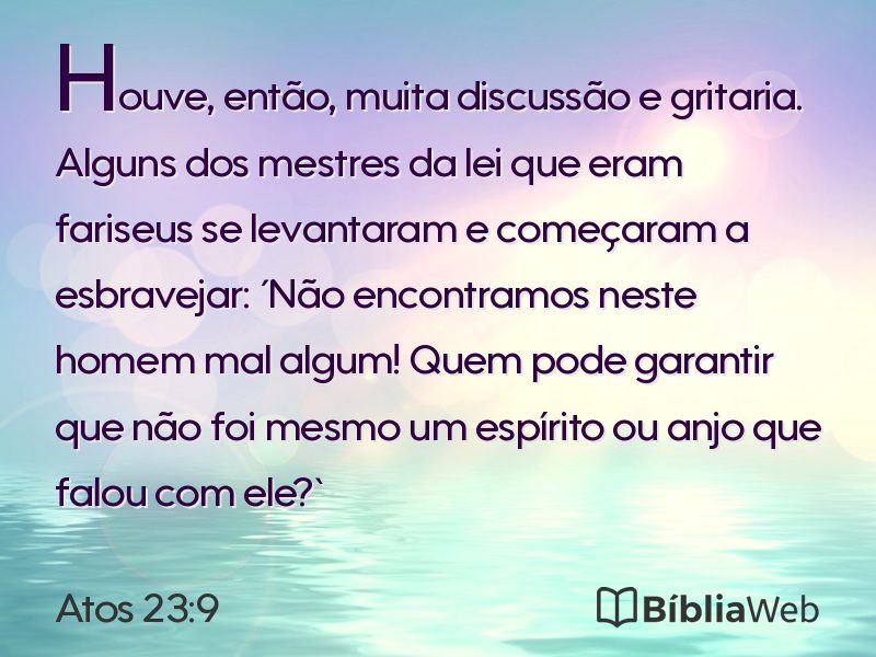 Atos 23:9 em imagem para compartilhar