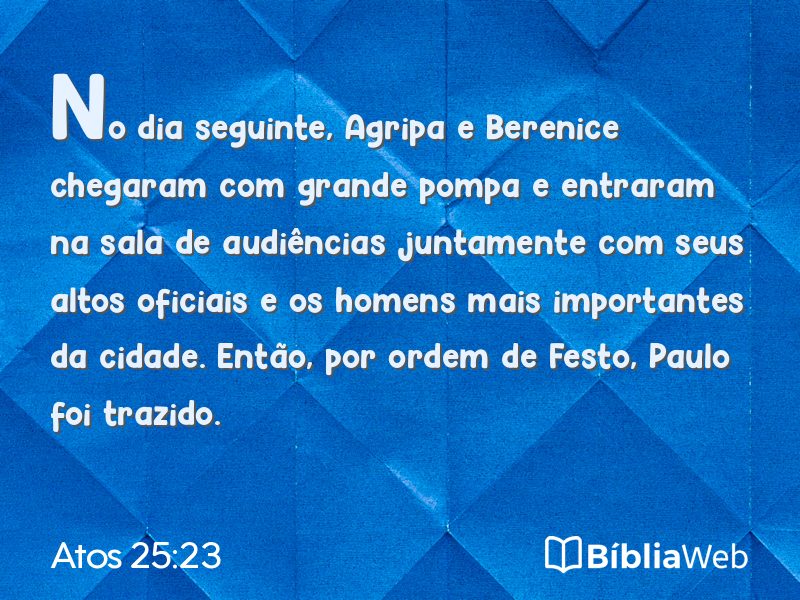Atos 25:23 em imagem para compartilhar