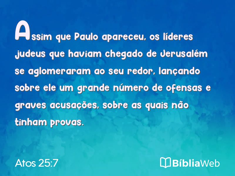 Atos 25:7 em imagem para compartilhar