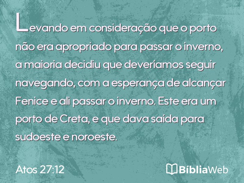 Atos 27:12 em imagem para compartilhar