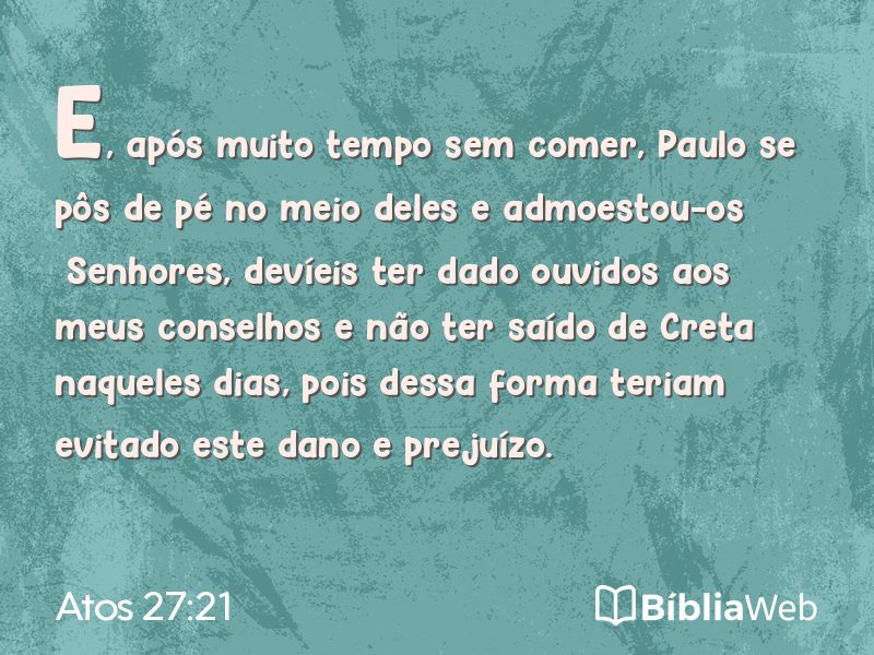 Atos 27:21 em imagem para compartilhar