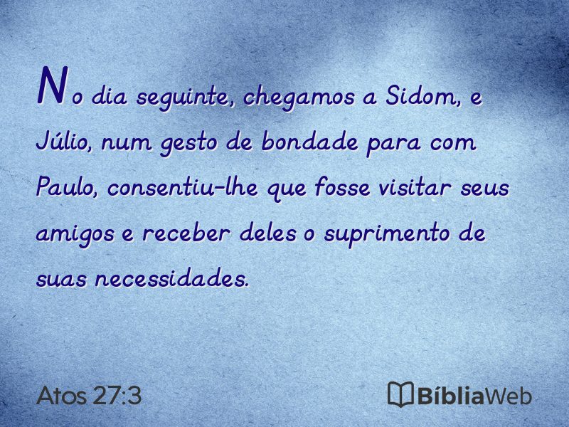 Atos 27:3 em imagem para compartilhar