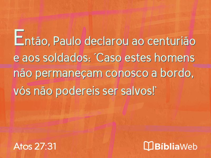 Atos 27:31 em imagem para compartilhar
