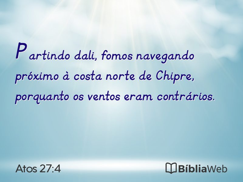 Atos 27:4 em imagem para compartilhar