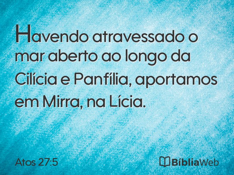 Atos 27:5 em imagem para compartilhar