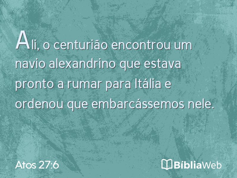 Atos 27:6 em imagem para compartilhar
