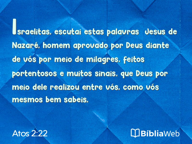 Atos 2:22 em imagem para compartilhar
