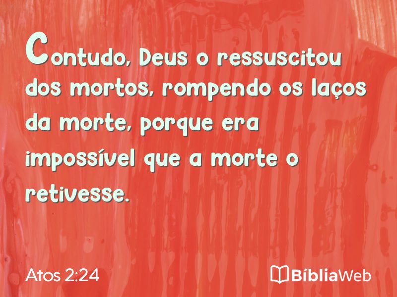 Atos 2:24 em imagem para compartilhar