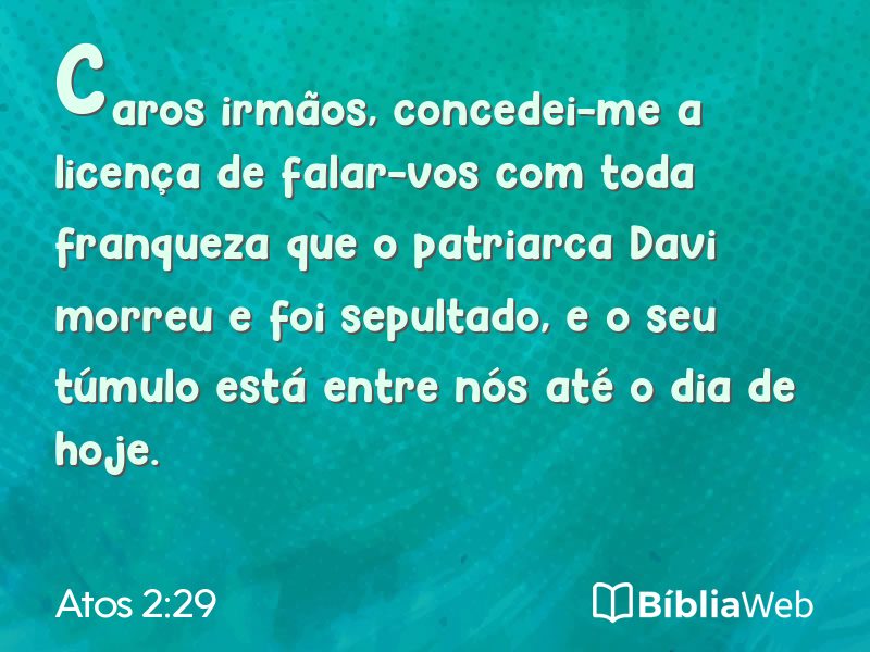 Atos 2:29 em imagem para compartilhar