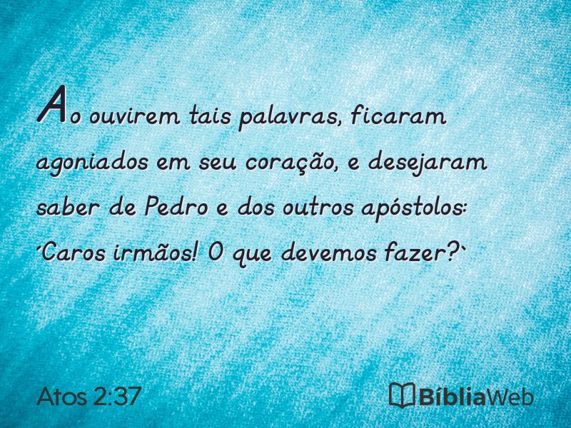 Atos 2:37 em imagem para compartilhar