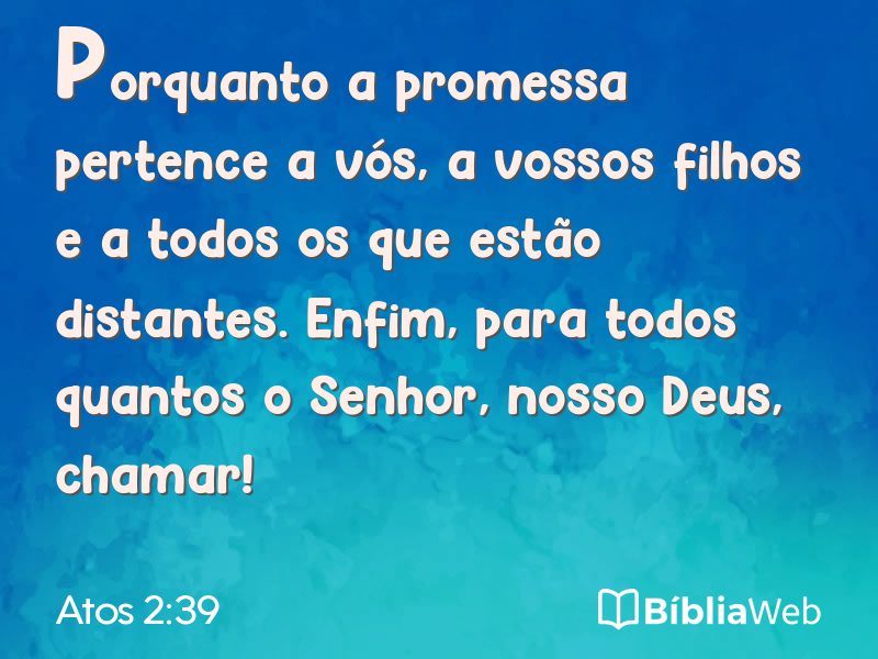 Atos 2:39 em imagem para compartilhar