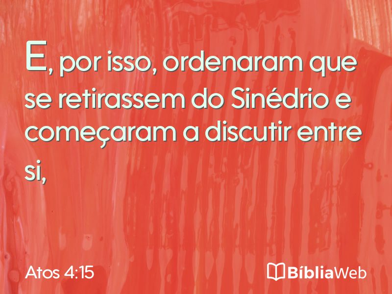 Atos 4:15 em imagem para compartilhar