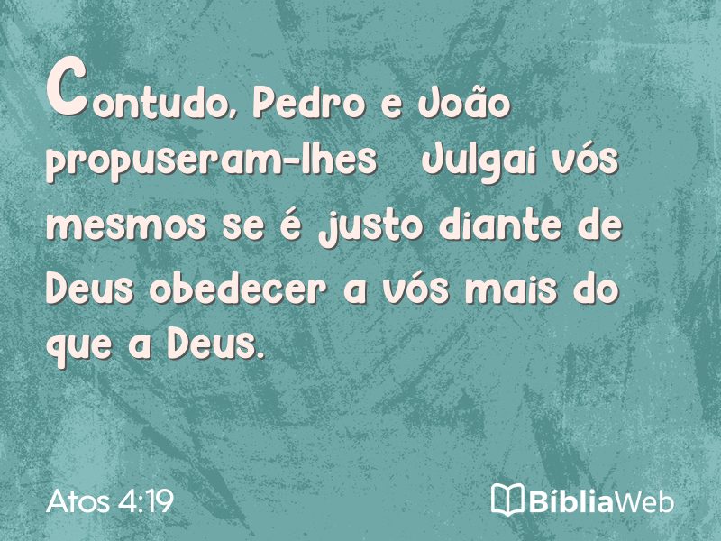 Atos 4:19 em imagem para compartilhar