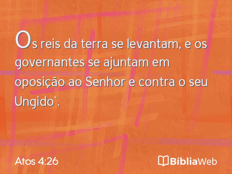 Atos 4:26 em imagem para compartilhar