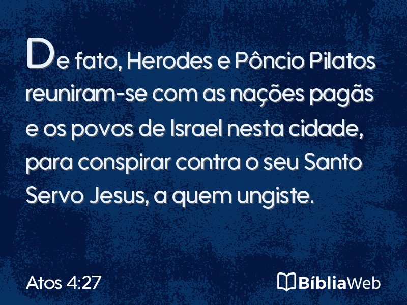 Atos 4:27 em imagem para compartilhar