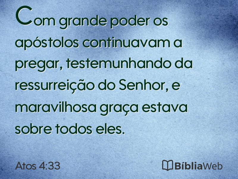 Atos 4:33 em imagem para compartilhar