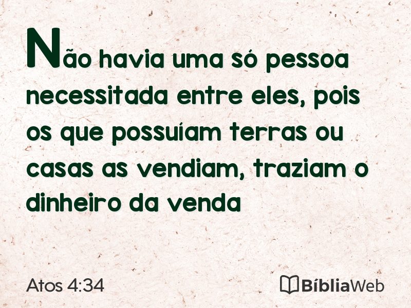 Atos 4:34 em imagem para compartilhar