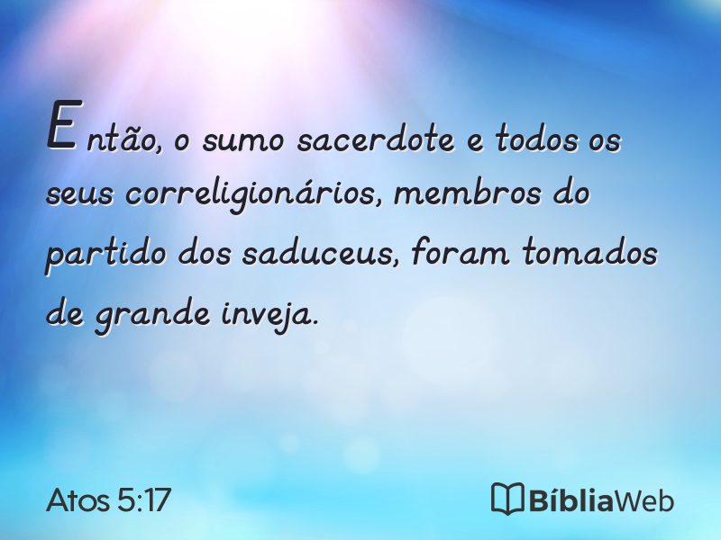 Atos 5:17 em imagem para compartilhar