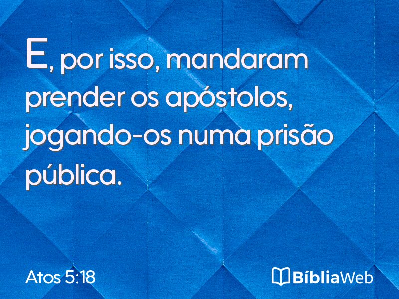 Atos 5:18 em imagem para compartilhar