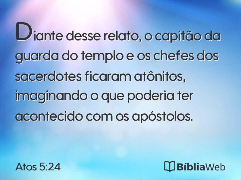 Atos 5:24 em imagem para compartilhar