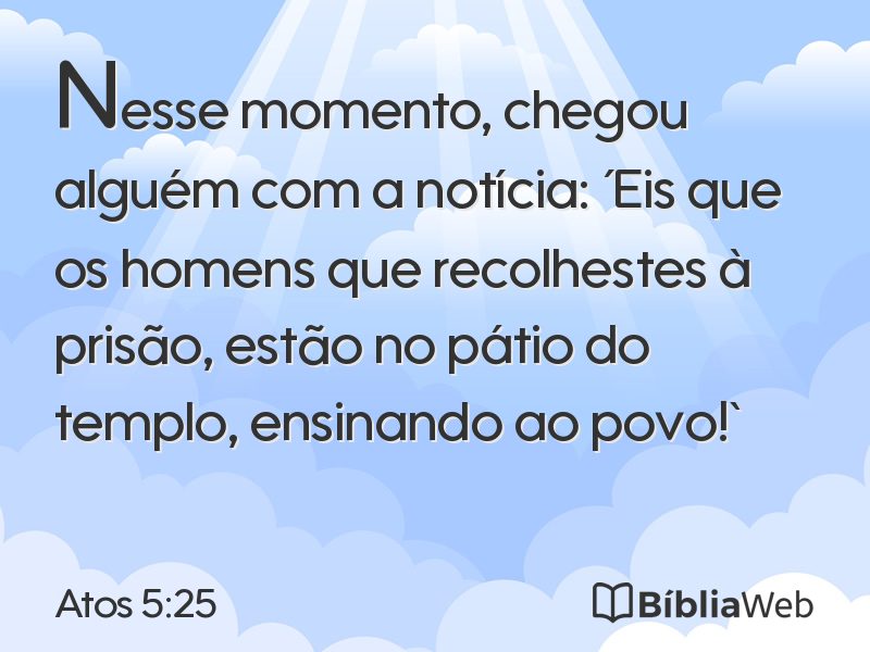 Atos 5:25 em imagem para compartilhar