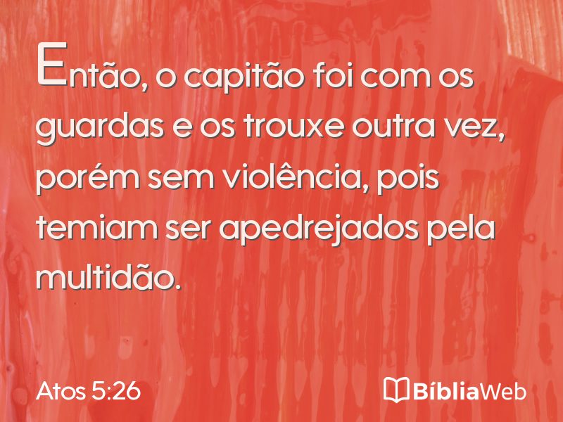 Atos 5:26 em imagem para compartilhar