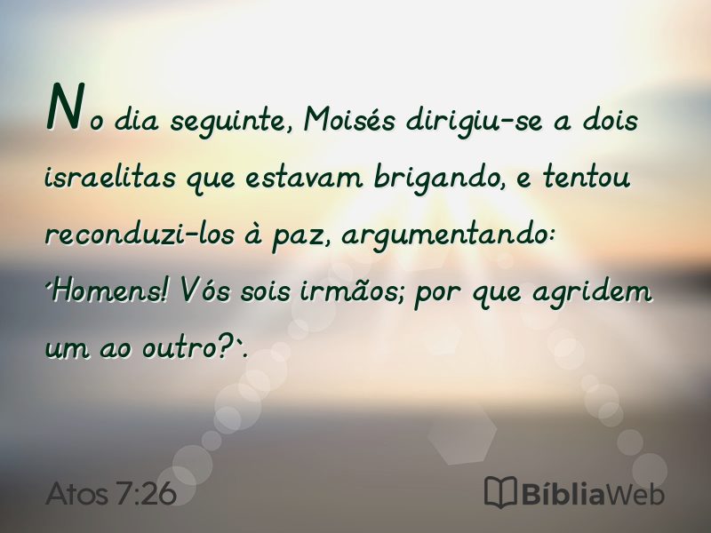 Atos 7:26 em imagem para compartilhar