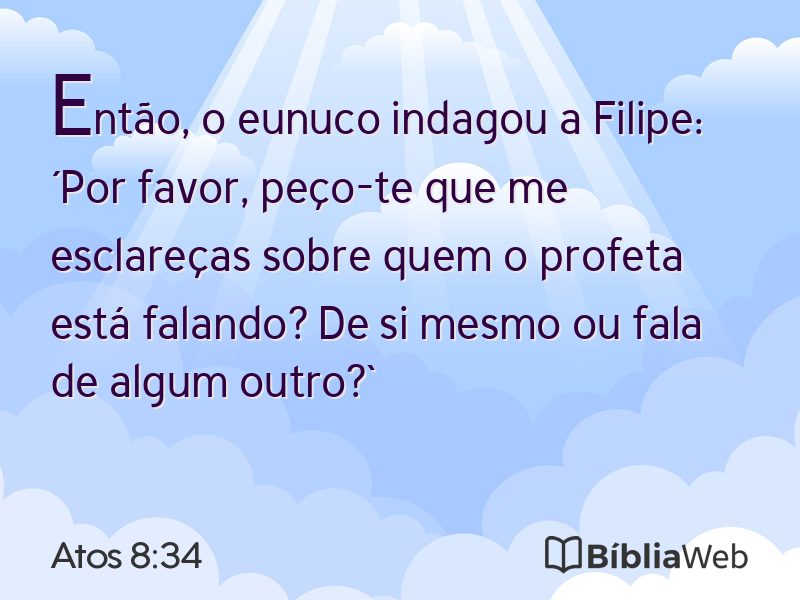 Atos 8:34 em imagem para compartilhar