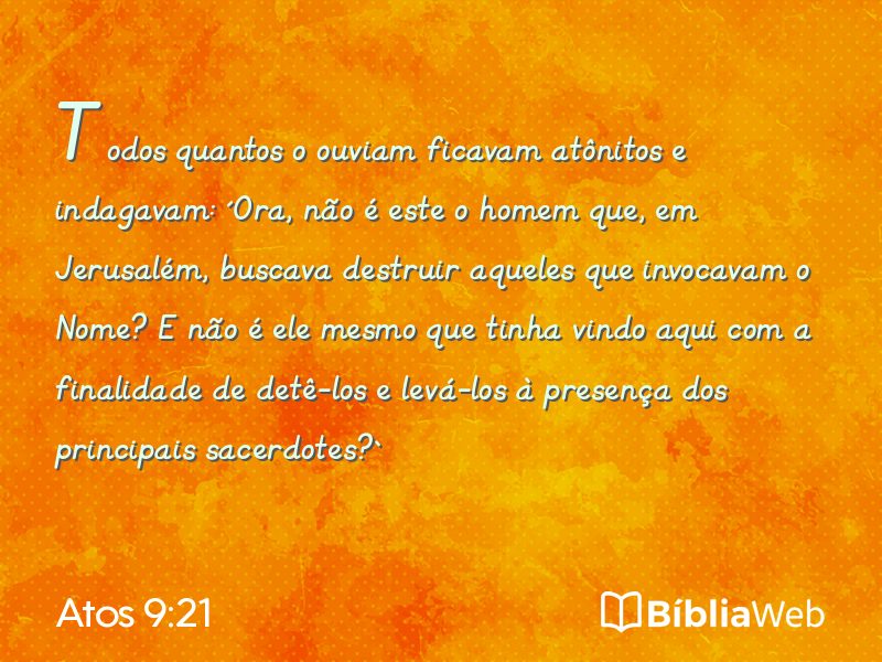 Atos 9:21 em imagem para compartilhar