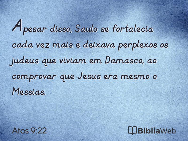 Atos 9:22 em imagem para compartilhar