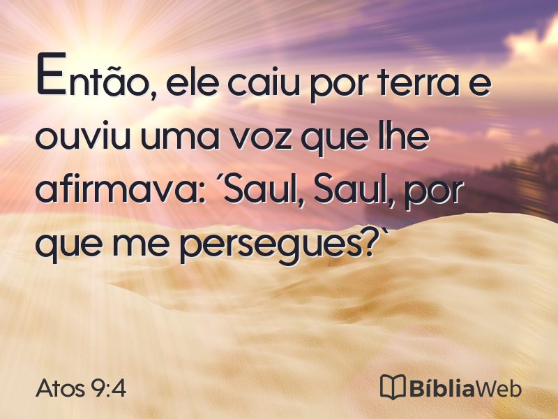 Atos 9:4 em imagem para compartilhar