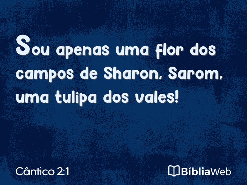 Cântico 2:1 em imagem para compartilhar