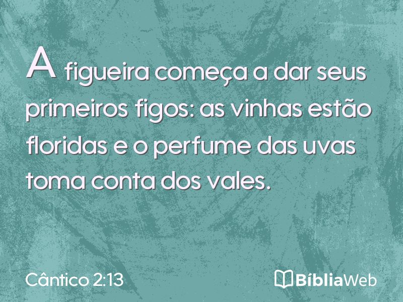 Cântico 2:13 em imagem para compartilhar