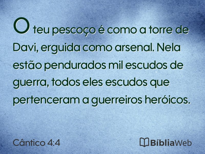 Cântico 4:4 em imagem para compartilhar