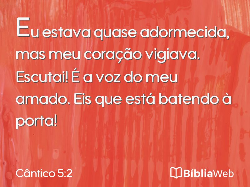 Cântico 5:2 em imagem para compartilhar