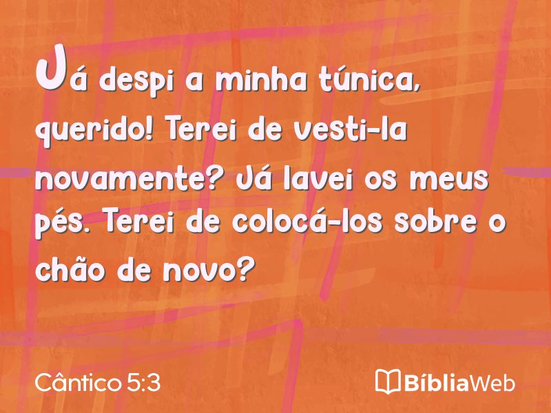 Cântico 5:3 em imagem para compartilhar
