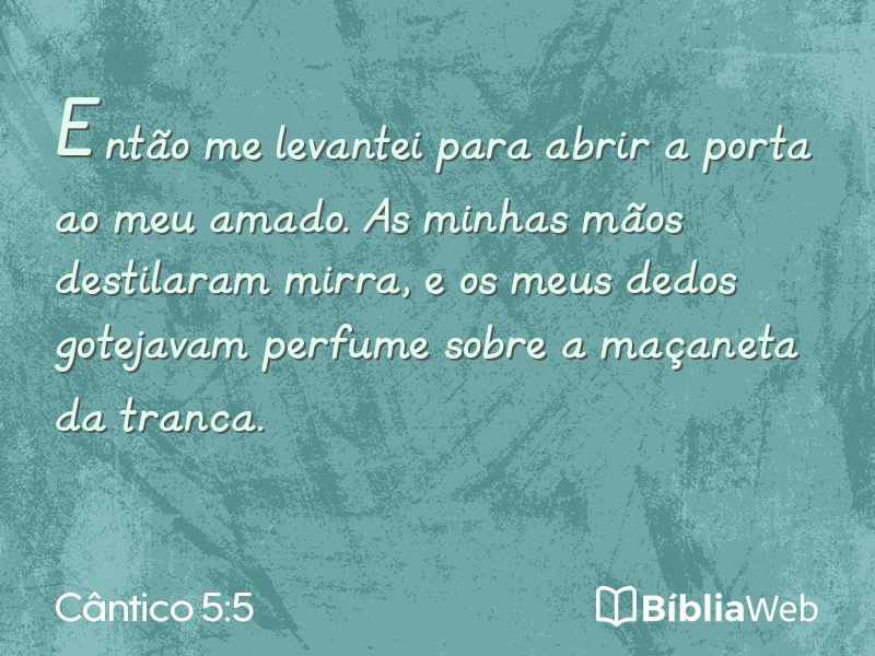 Cântico 5:5 em imagem para compartilhar