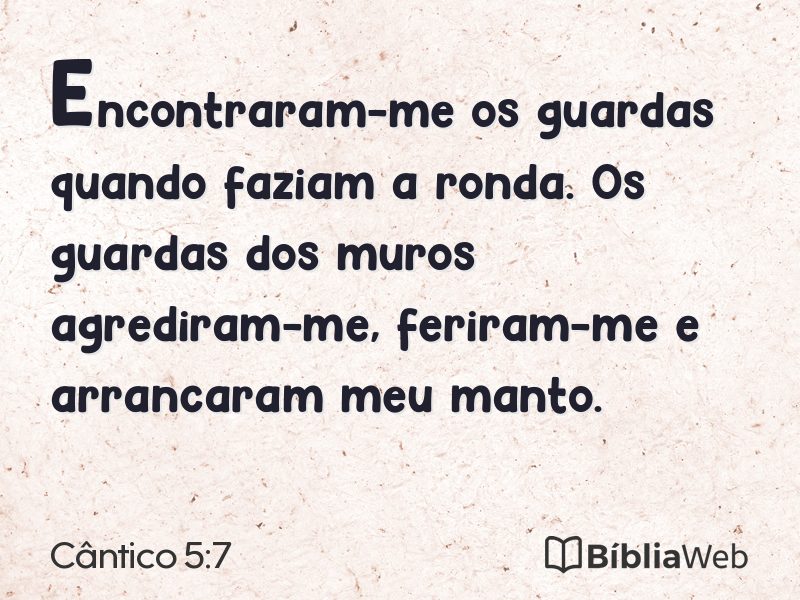 Cântico 5:7 em imagem para compartilhar