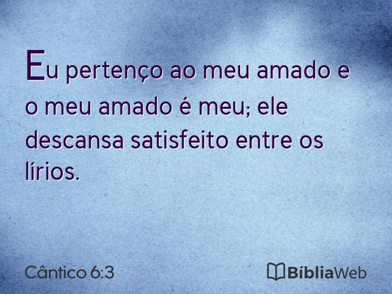 Cântico 6:3 em imagem para compartilhar