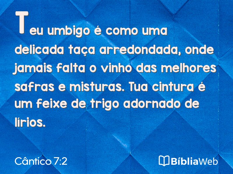 Cântico 7:2 em imagem para compartilhar