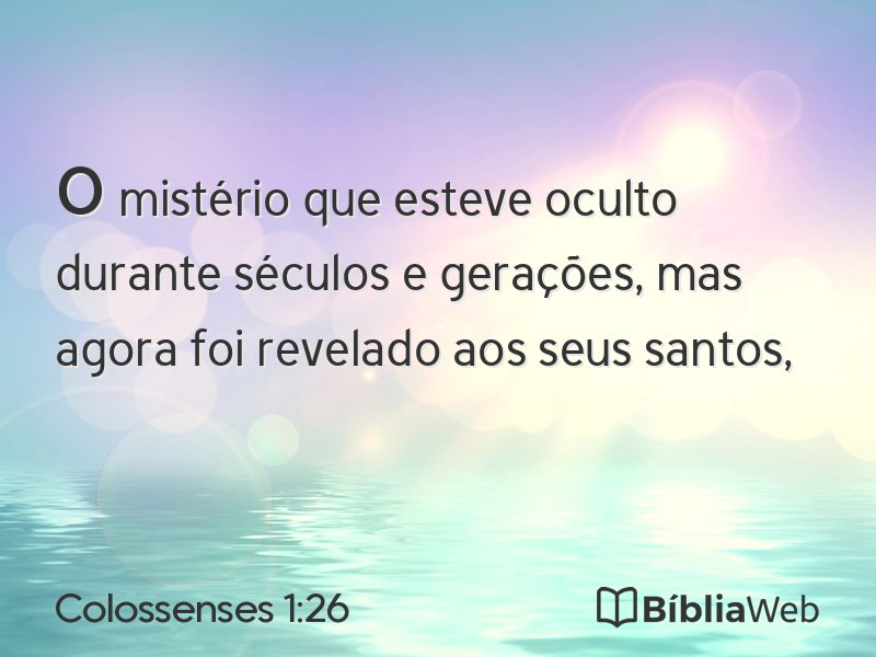 Colossenses 1:26 em imagem para compartilhar