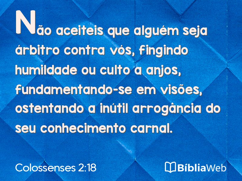 Colossenses 2:18 em imagem para compartilhar