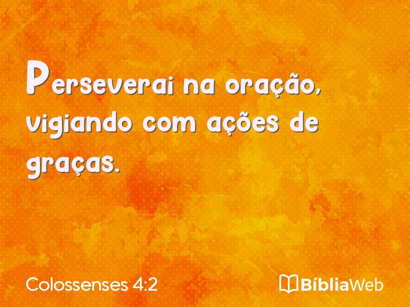 Colossenses 4:2 em imagem para compartilhar