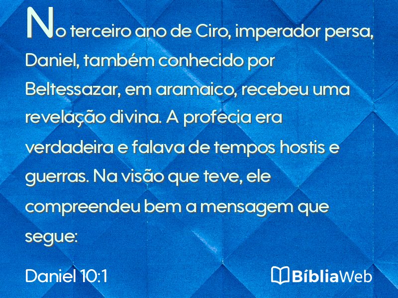 Daniel 10:1 em imagem para compartilhar
