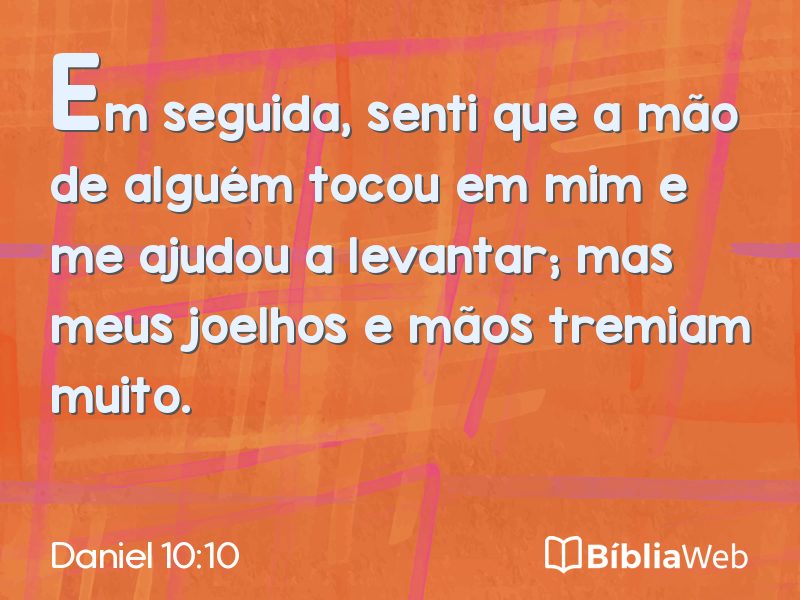 Daniel 10:10 em imagem para compartilhar