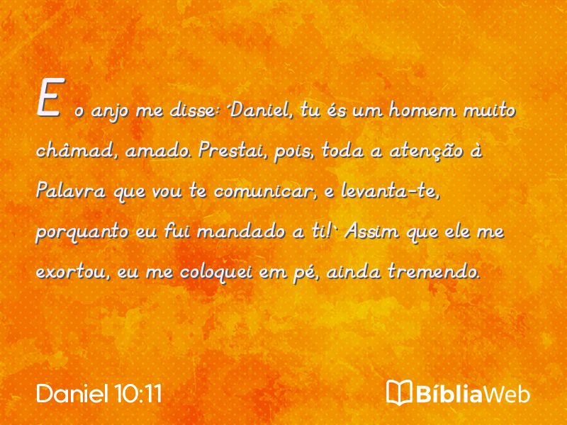 Daniel 10:11 em imagem para compartilhar