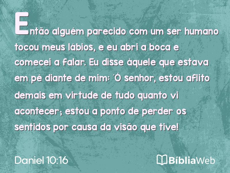 Daniel 10:16 em imagem para compartilhar