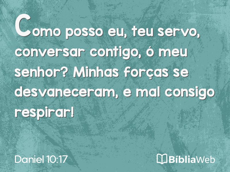 Daniel 10:17 em imagem para compartilhar