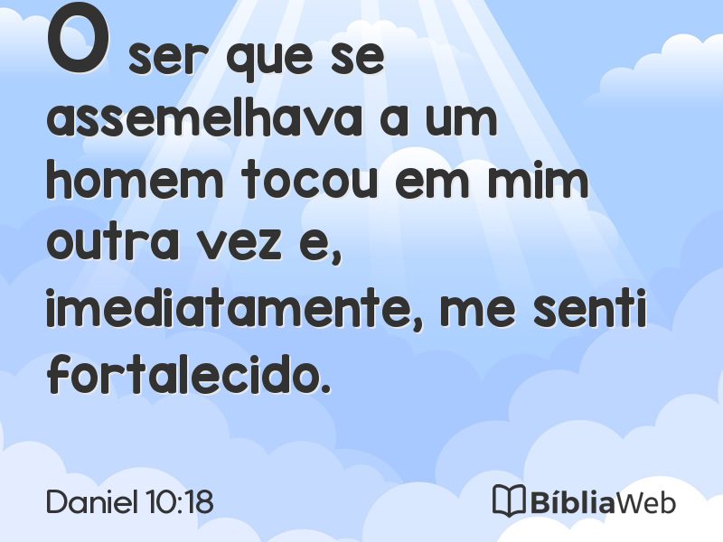 Daniel 10:18 em imagem para compartilhar